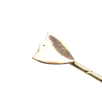 Edwardian 9ct Gold Plain Shield Tie Pin | Parkin and Gerrish (UK)
