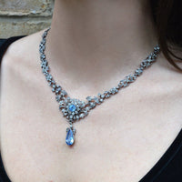 Edwardian Silver White and Blue 