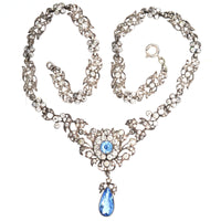 Edwardian Silver White and Blue 