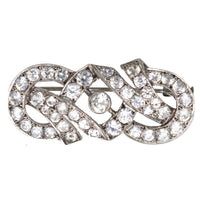 French Art Deco Silver Paste Brooch | Parkin and Gerrish (UK)