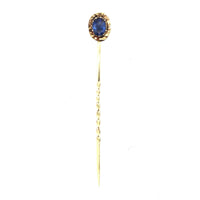 Georgian 15ct Gold Sapphire Tie Pin | Parkin and Gerrish (UK)