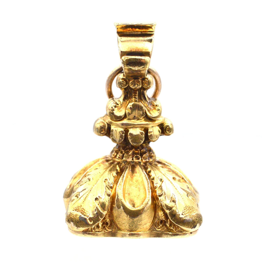 Georgian Gold Cased & Carnelian Seal With Monogram WCC | Parkin and Gerrish | Antique & Vintage Jewellery