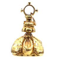 Georgian Gold Cased & Carnelian Seal With Monogram WCC | Parkin and Gerrish (UK)