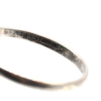 German Art Deco Silver Green 'Emerald' Paste, 'White 'Diamond' Paste & Black Enamel 'Onyx' Cocktail Ring | Parkin and Gerrish (UK)