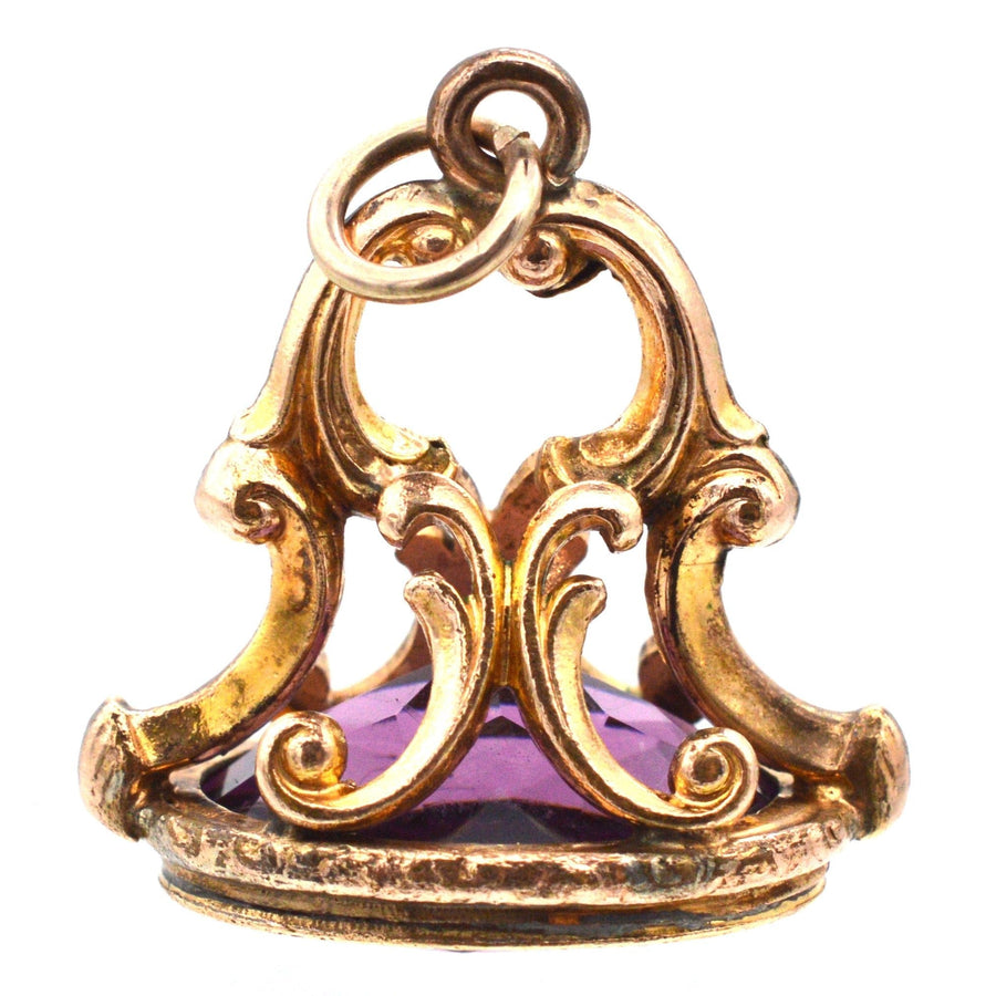 King William IV Georgian 9ct Gold Seal with an Amethyst | Parkin and Gerrish | Antique & Vintage Jewellery