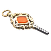 Large Regency Gold Cased Watch Key with Carnelian | Parkin and Gerrish (UK)
