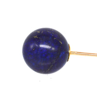 Large Victorian 18ct Gold Lapis Lazuli Sphere Tie Pin | Parkin and Gerrish (UK)