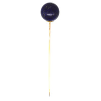 Large Victorian 18ct Gold Lapis Lazuli Sphere Tie Pin | Parkin and Gerrish (UK)