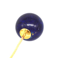 Large Victorian 18ct Gold Lapis Lazuli Sphere Tie Pin | Parkin and Gerrish (UK)