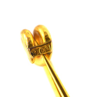 Large Victorian 9ct Gold Stock / Safety Pin Brooch | Parkin and Gerrish (UK)