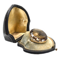 Large Victorian Silver and Rutilated Quartz 