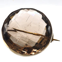 Large Victorian Silver and Rutilated Quartz 