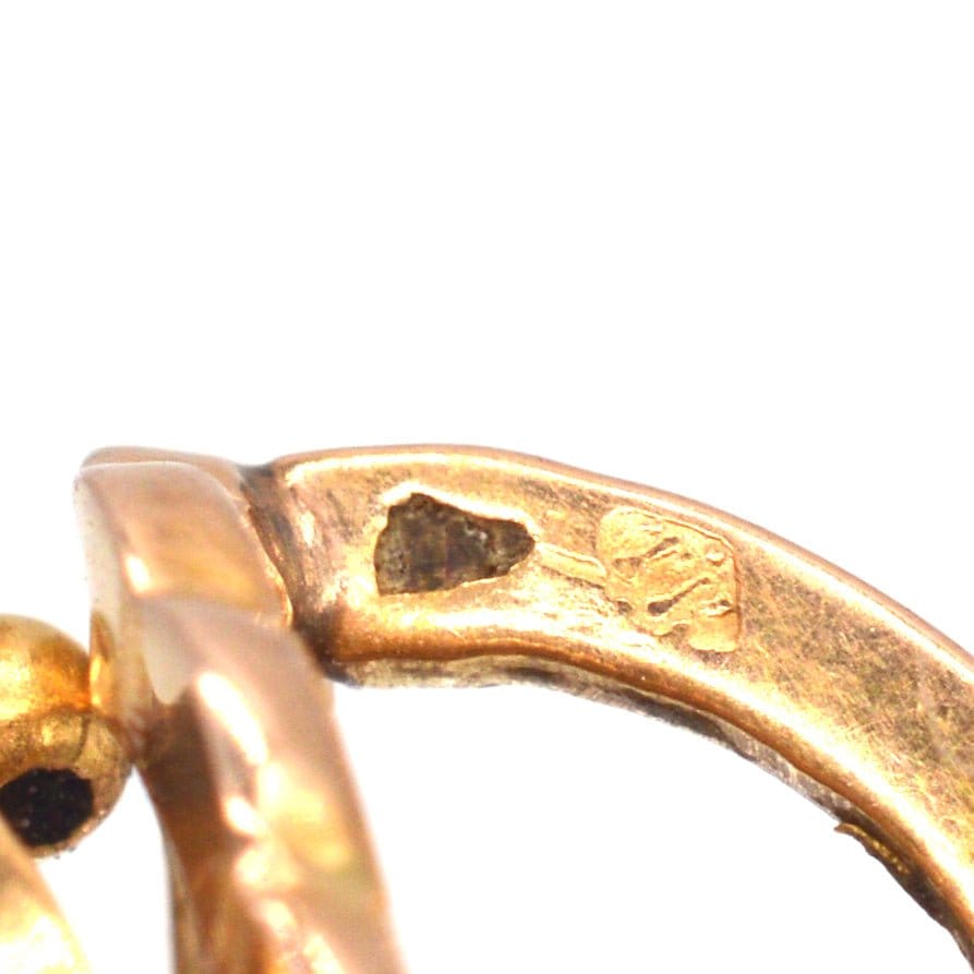 Late 19th Century French 18ct Gold Mini Hoop Earrings | Parkin and Gerrish | Antique & Vintage Jewellery