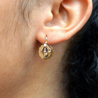 French 19th Century 18ct Gold Mini Hoop 