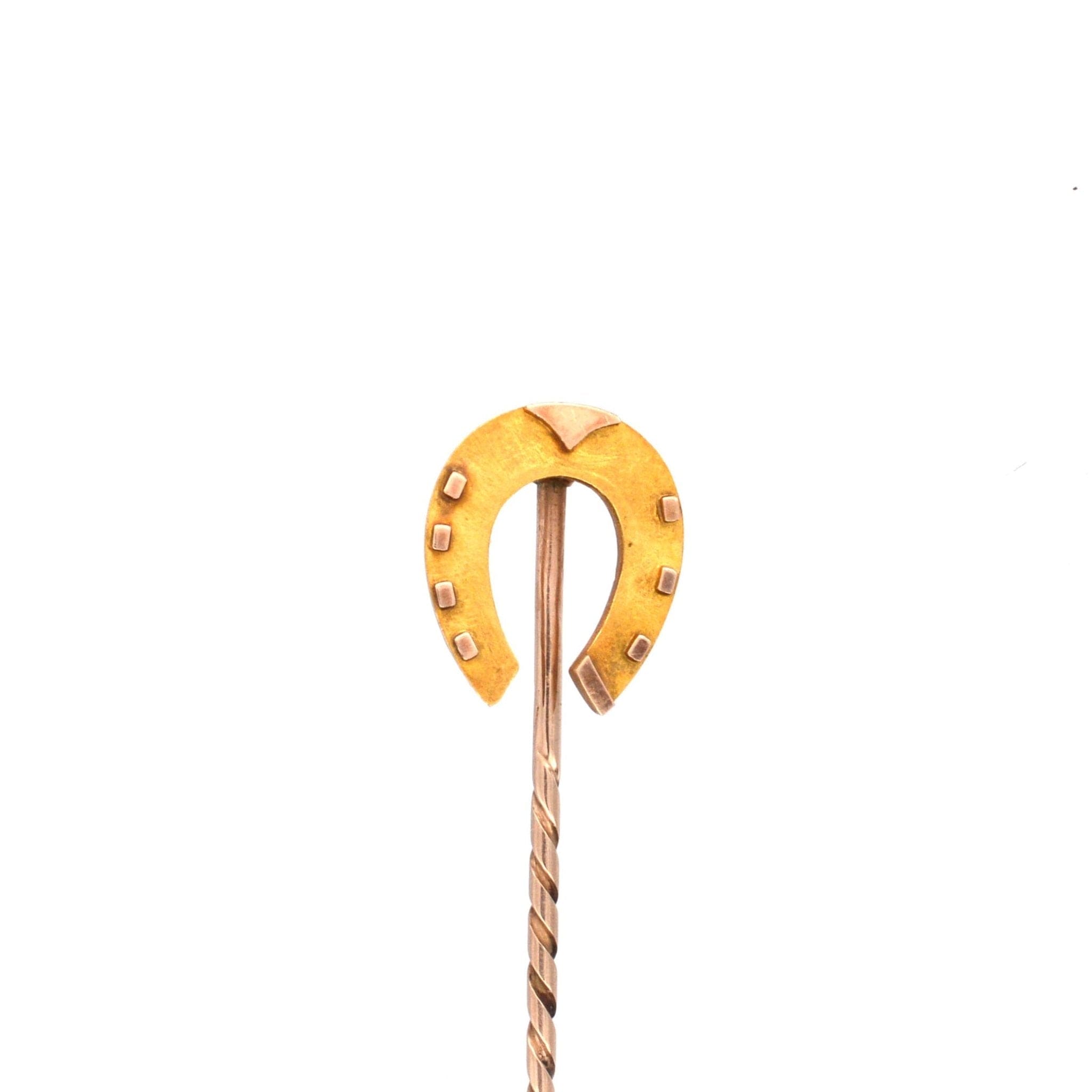 Hot Gold Horse Shoe Tie Pin