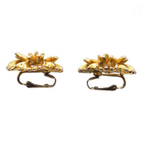 Marcel Boucher 1960s Gilt Metal Clip On Earrings | Parkin and Gerrish (UK)
