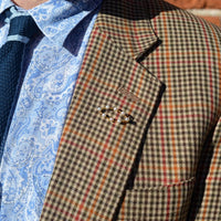 Mid Century 9ct Gold Marquise Bar Brooch With Eight Cultured Pearls | Parkin and Gerrish (UK)