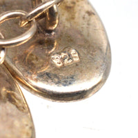 Mid Century German Silver Mother of Pearl Oval Cufflinks | Parkin and Gerrish (UK)