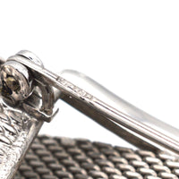 Mid Century Silver & Marcasite Buckle Brooch | Parkin and Gerrish (UK)