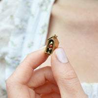 Miniature Queen's Life Guard and Sentry Box Gold and Enamel Charm by Georg Jensen Ltd | Parkin and Gerrish (UK)