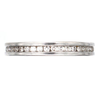 Modern 18ct White Gold Diamond Channel Setting Eternity Ring | Parkin and Gerrish (UK)