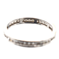 Modern 18ct White Gold Diamond Channel Setting Eternity Ring | Parkin and Gerrish (UK)