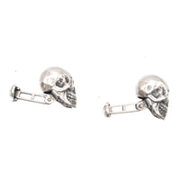 Modern Silver Skull cufflinks | Parkin and Gerrish (UK)