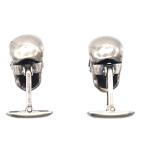 Modern Silver Skull cufflinks | Parkin and Gerrish (UK)