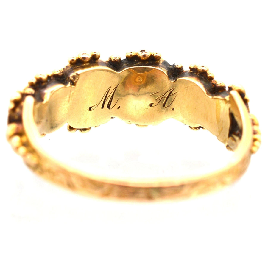 Regency 15ct Gold Acrostic Ring Spelling Regard | Parkin and Gerrish | Antique & Vintage Jewellery