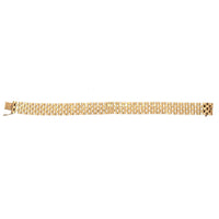 Retro 1940s 9ct Gold Tank Bracelet