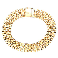 Retro 1940s 9ct Gold Tank Bracelet | Parkin and Gerrish (UK)