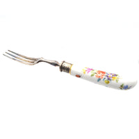 Set of 12 Late 19th Century Thomas Goode Silver Cutlery with Painted Meissen Porcelain Handles in Original Cases | Parkin and Gerrish (UK)