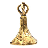 Tiny Early Victorian 9ct Gold Hexagonal Citrine Seal with an Intaglio of a Dog | Parkin and Gerrish (UK)