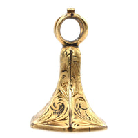 Tiny Early Victorian 9ct Gold Hexagonal Citrine Seal with an Intaglio of a Dog | Parkin and Gerrish (UK)