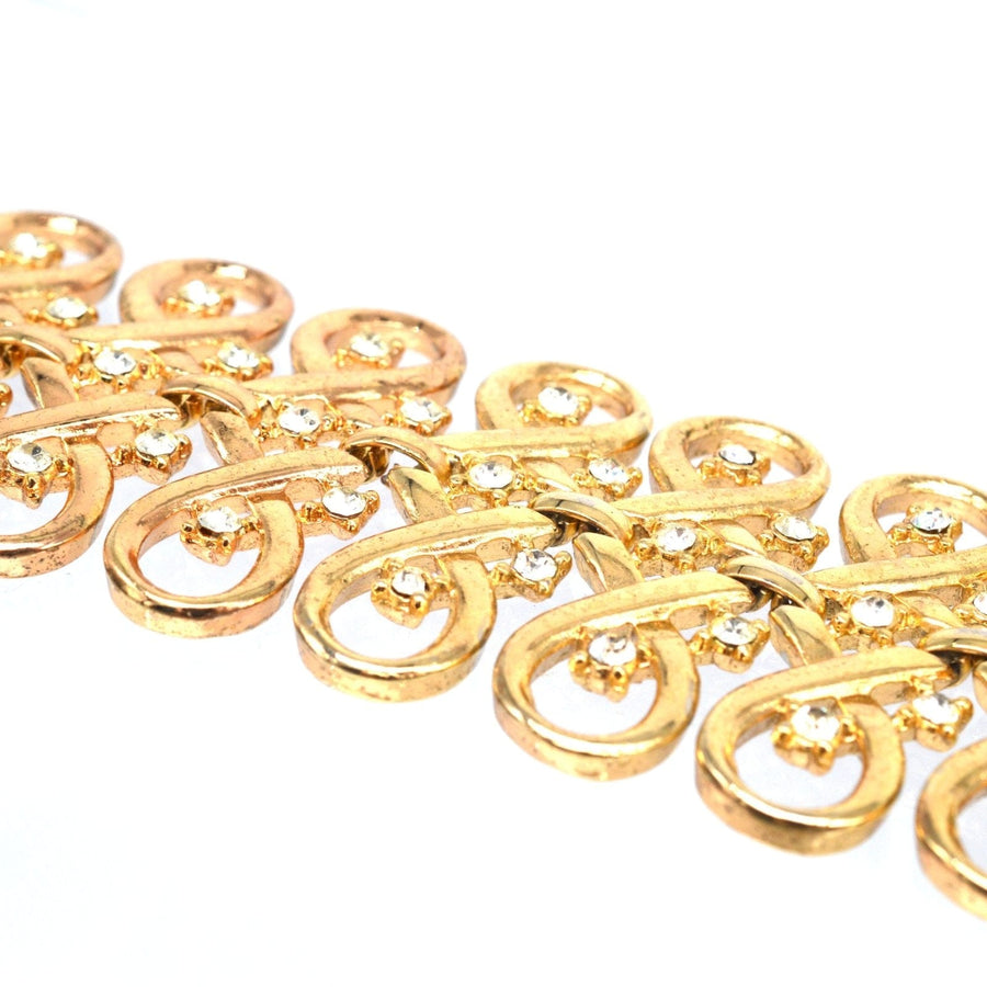 Trifari Gold-Tone Paste Bracelet | Parkin and Gerrish | Antique & Vintage Jewellery