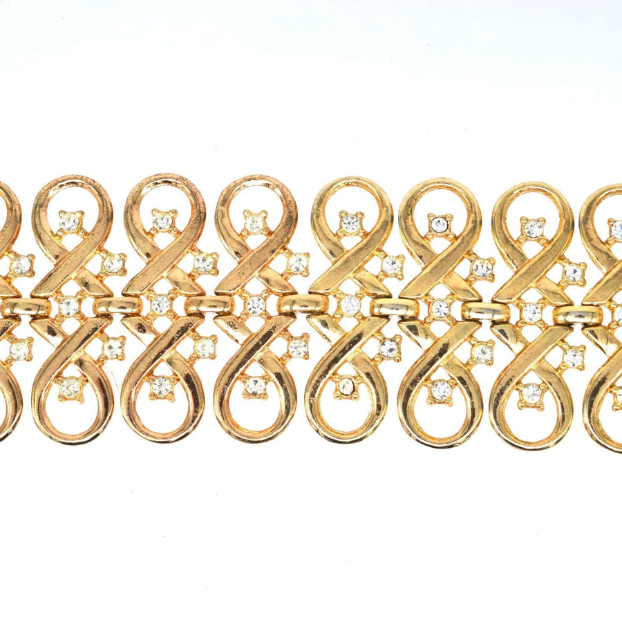 Trifari Gold-Tone Paste Bracelet | Parkin and Gerrish | Antique & Vintage Jewellery
