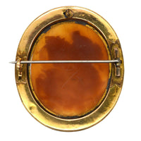 Victorian 15ct Gold Day and Night Shell Cameo Brooch | Parkin and Gerrish (UK)