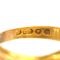 Victorian 18ct Gold Bloodstone Signet Ring with Decorated Shoulders | Parkin and Gerrish (UK)