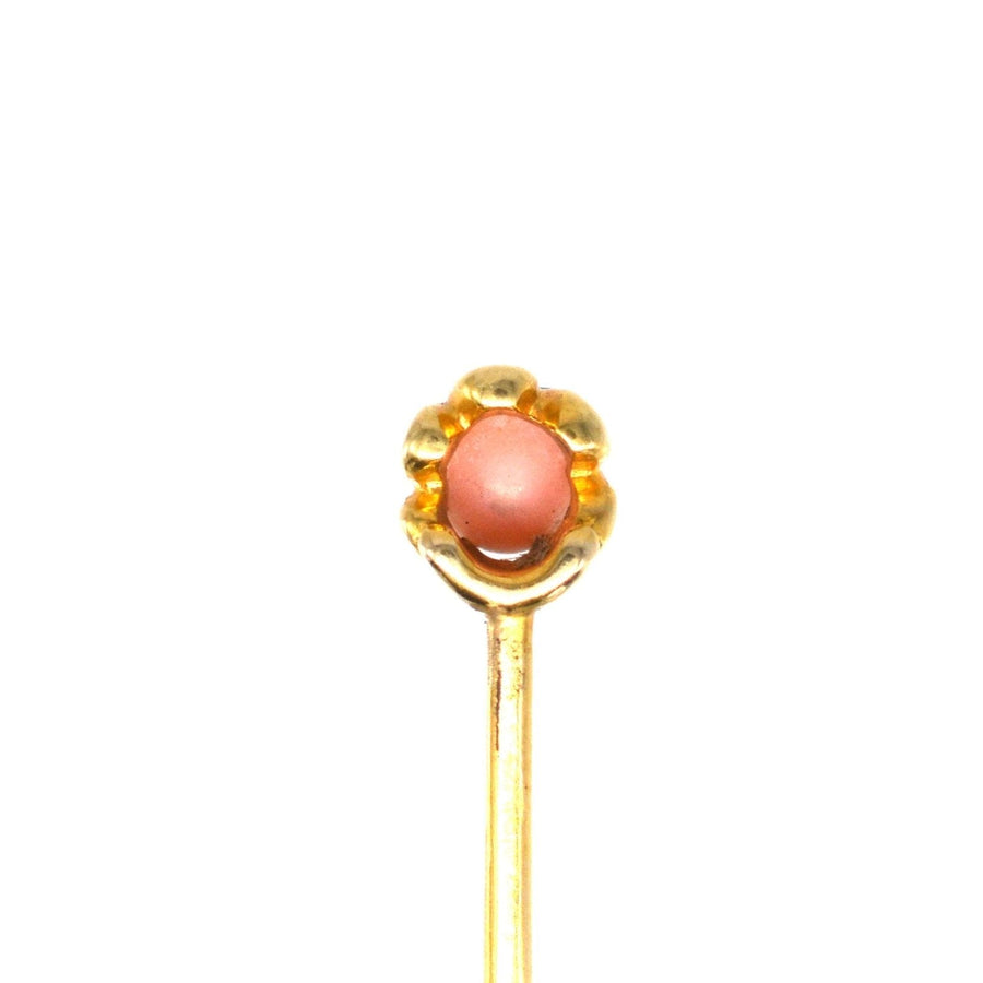 Victorian 18ct Gold Conch Pearl Tie Pin | Parkin and Gerrish | Antique & Vintage Jewellery