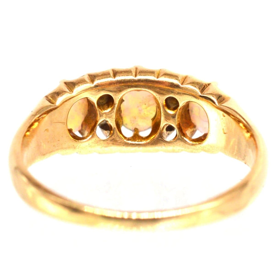 Victorian 18ct Gold Opal and Diamond Ring | Parkin and Gerrish (UK)