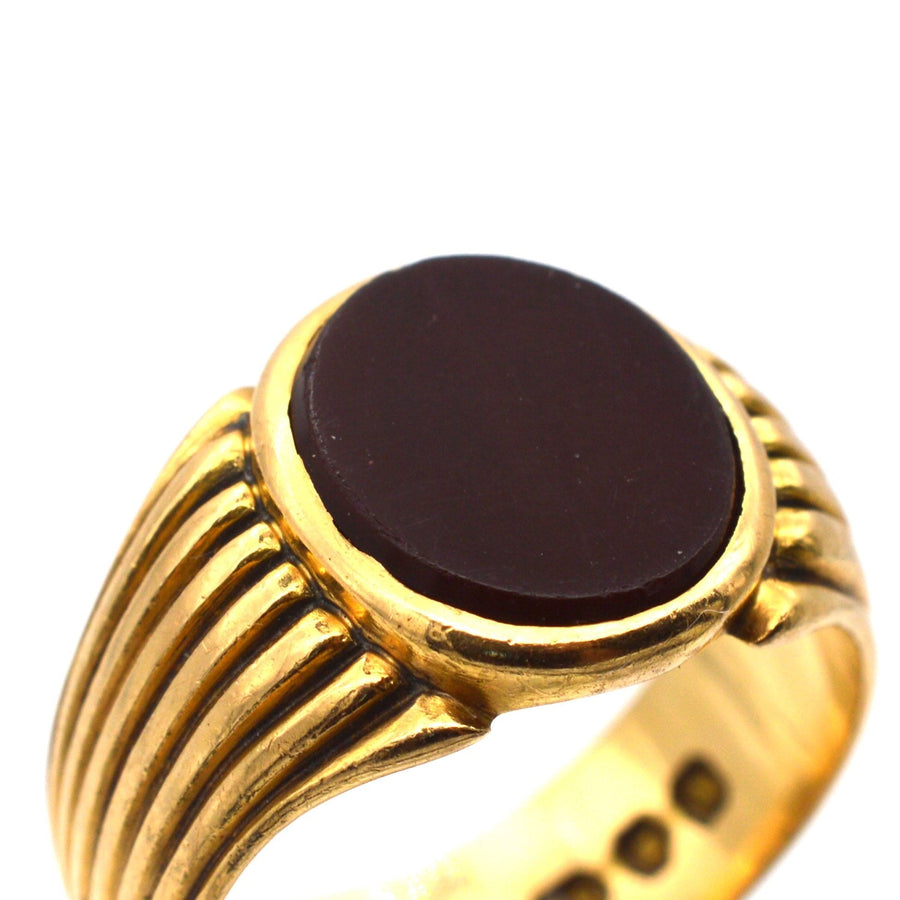 Victorian 18ct Gold Signet Ring with Carnelian | Parkin and Gerrish | Antique & Vintage Jewellery