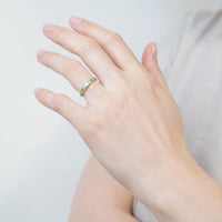 Victorian 18ct Gold & Turquoise Eternity Ring | Parkin and Gerrish (UK)