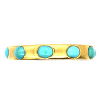 Victorian 18ct Gold & Turquoise Eternity Ring | Parkin and Gerrish (UK)