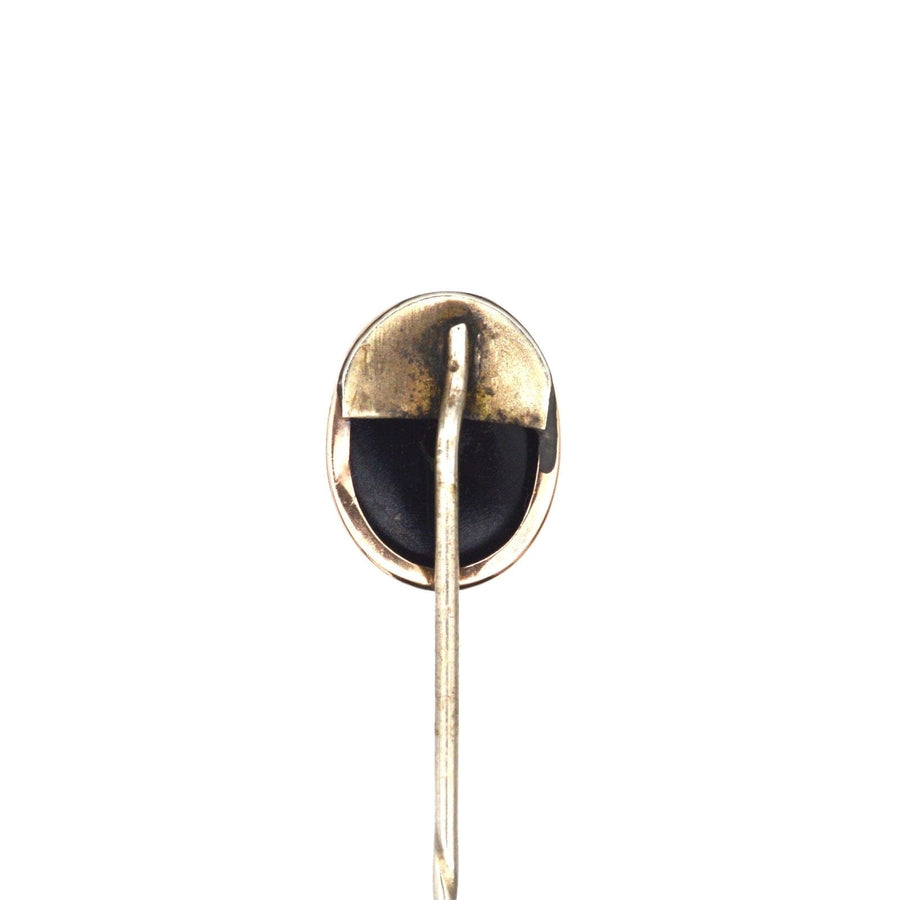Victorian 9ct Gold, Banded Onyx Tie Pin | Parkin and Gerrish | Antique & Vintage Jewellery