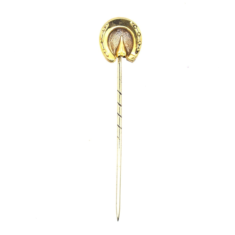Victorian 9ct Gold Horse Shoe Tie Pin | Parkin and Gerrish | Antique & Vintage Jewellery