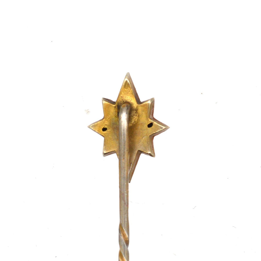 Victorian 9ct Gold, Turquoise Star Tie Pin | Parkin and Gerrish | Antique & Vintage Jewellery