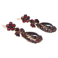 Victorian Gold Bohemian Garnet Earrings | Parkin and Gerrish (UK)