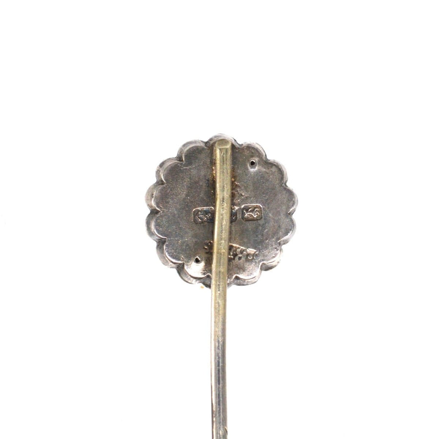Victorian Silver "Victoria Regina" (VR) Tie Pin | Parkin and Gerrish | Antique & Vintage Jewellery