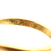 Vintage 18ct Gold and Platinum Diamond Square Ring | Parkin and Gerrish (UK)