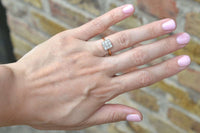 Vintage 18ct Gold and Platinum Diamond Square Ring | Parkin and Gerrish (UK)